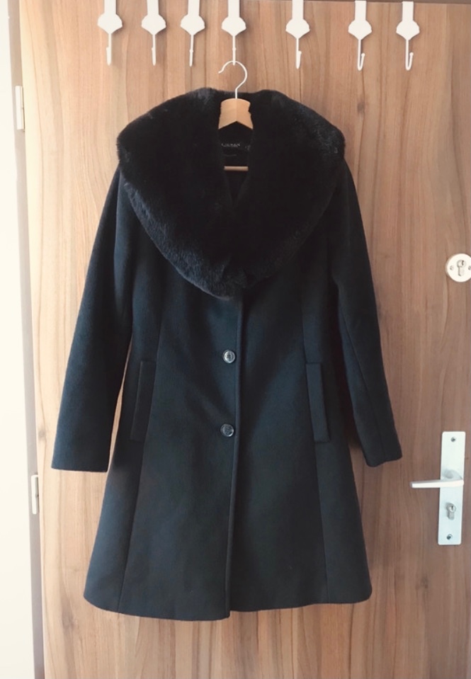 Luxusní kabát Lauren s příměsí kašmíru S/M