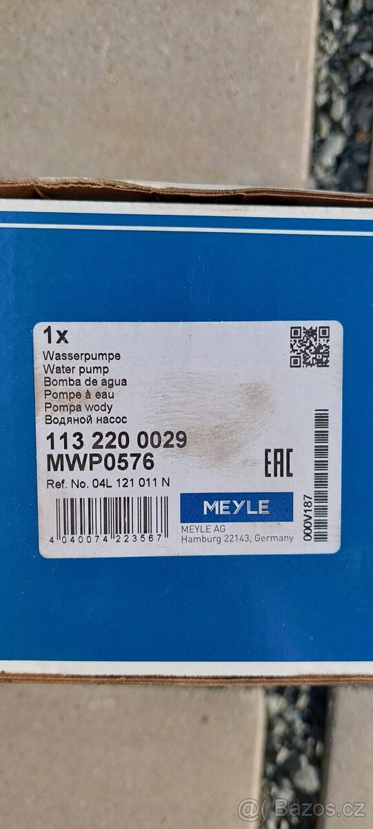 Nová vodní pumpa Meyle 1132200029