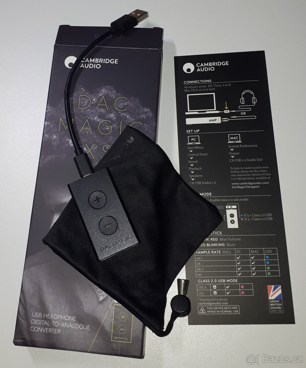 Cambridge Audio DacMagic XS v2, USB DAC a sluchátkový zes.