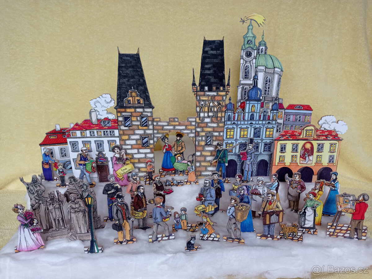 Vyřezávaný betlém Malostranský