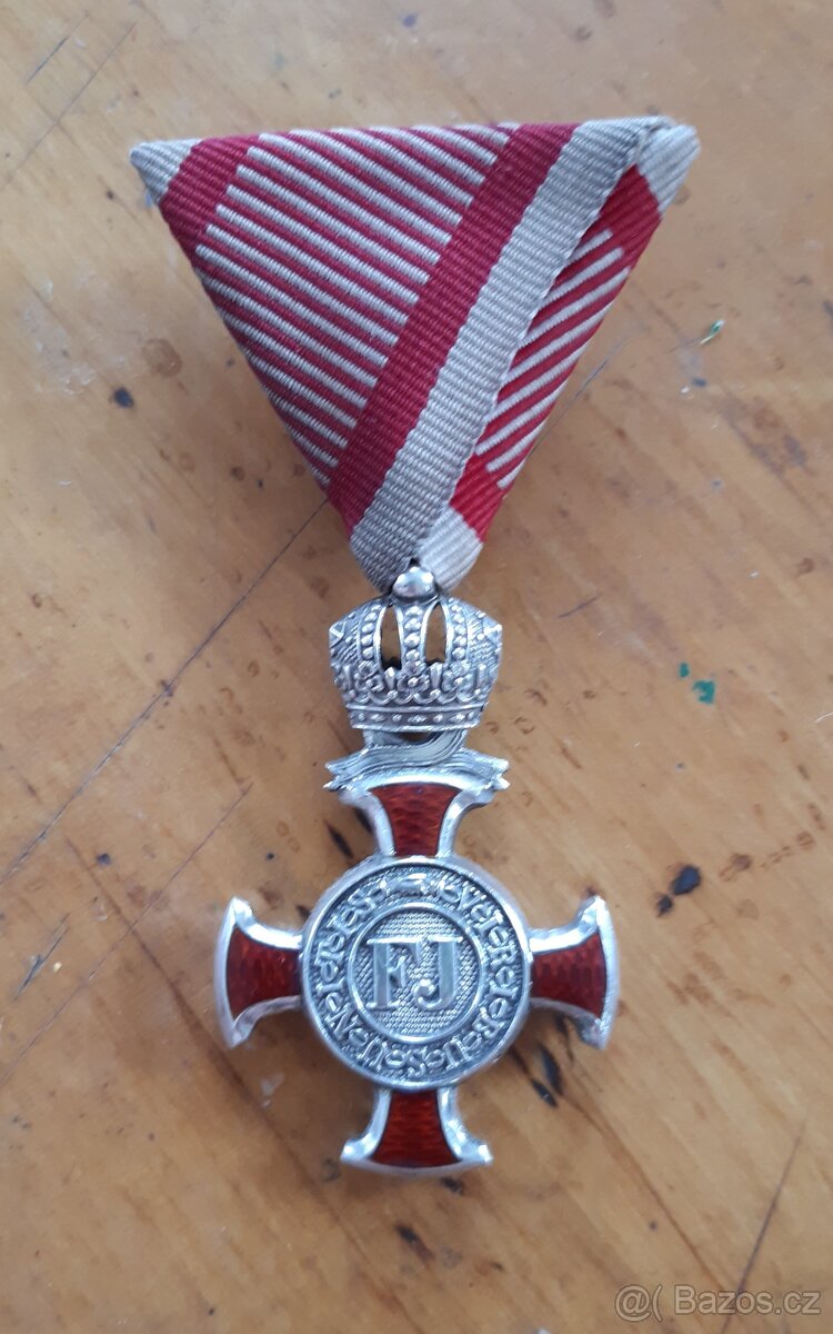 Stříbrný záslužný kříž FJI (č.2),Rakousko Uhersko