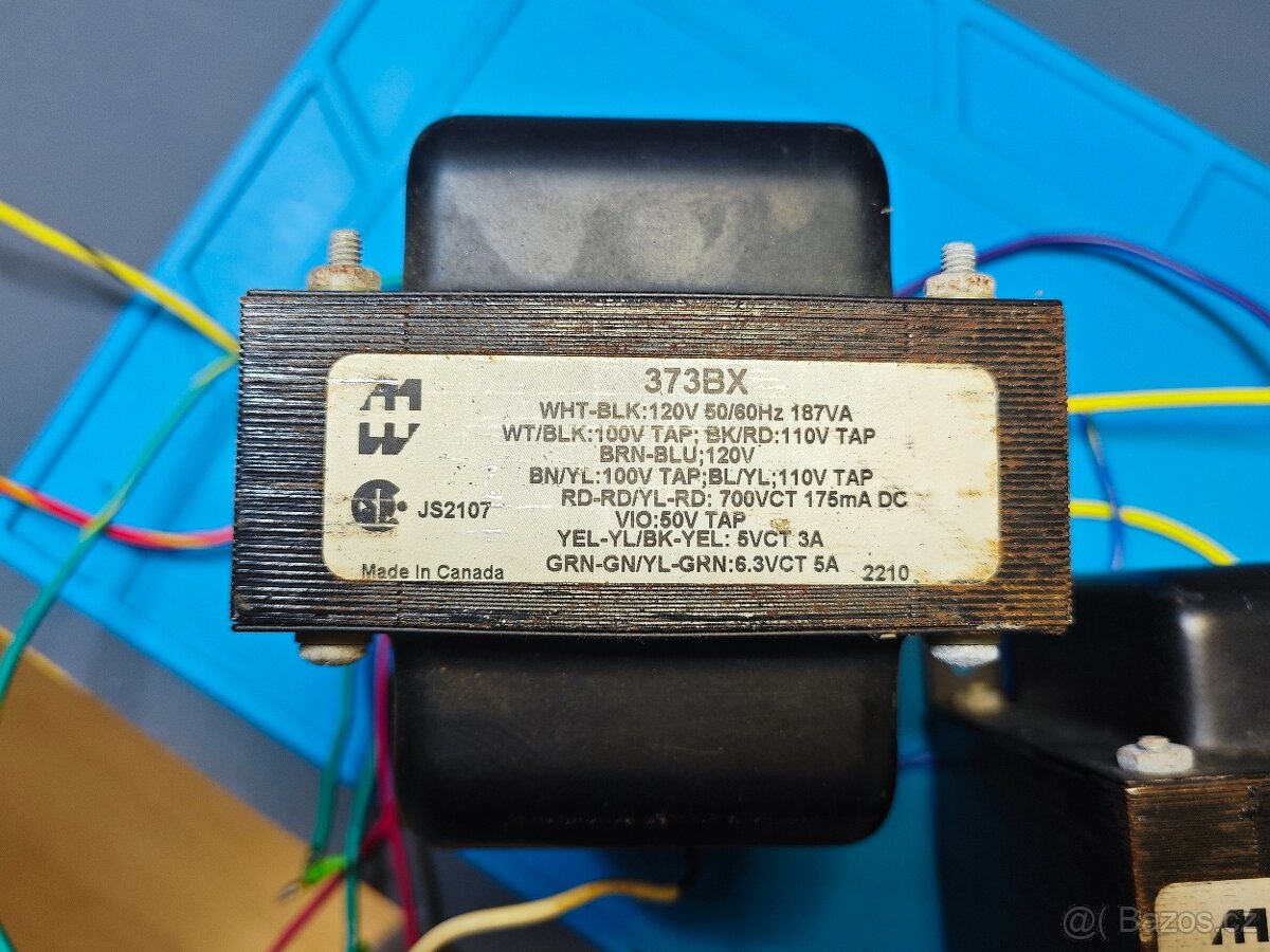 Transformátory pro lampový zesilovač Hammond