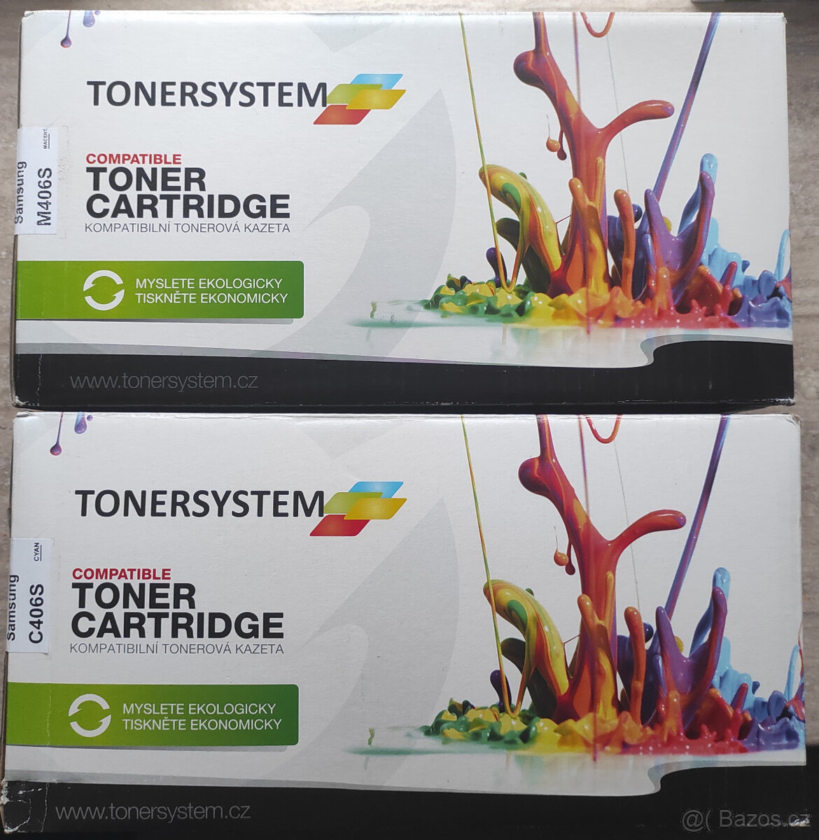 Prodám 2 tonery SAMSUNG C406S a M406S