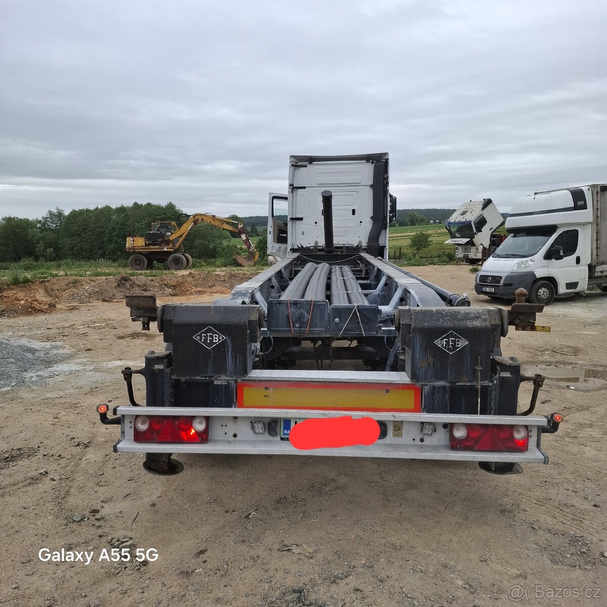 Kontejnerový návěs sklápěč FELDBINDER 30' r.v.2006 Aluminiu