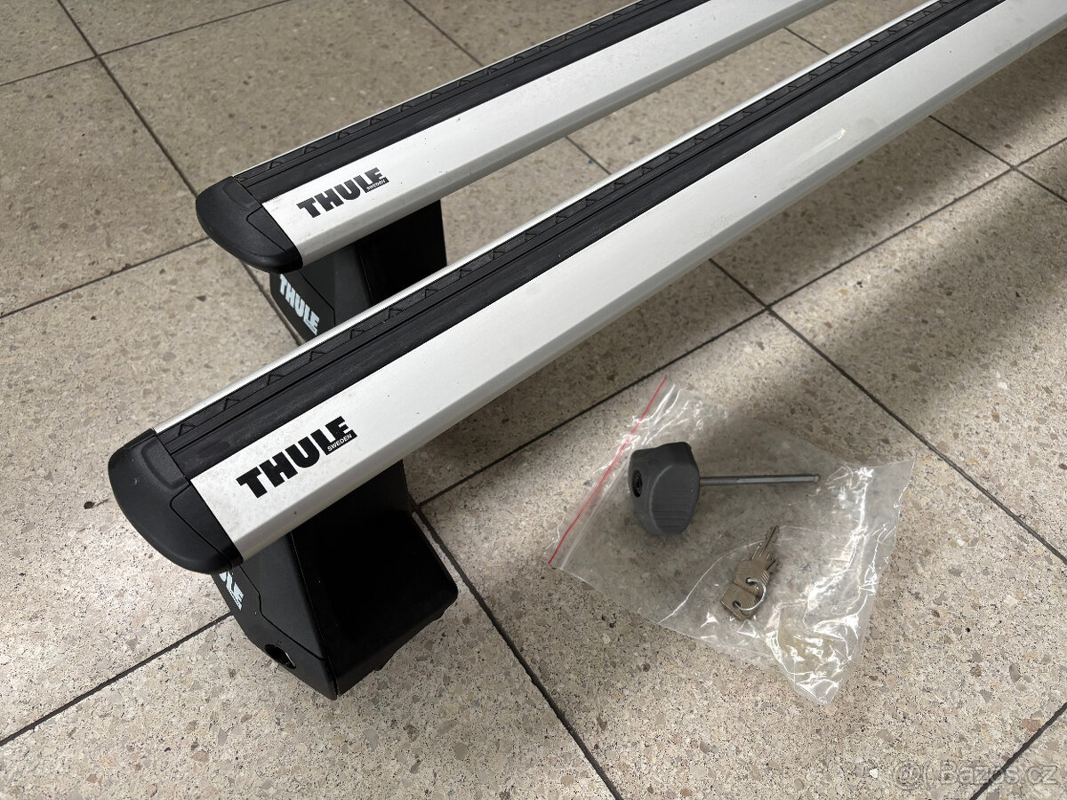 Škoda Rapid střešní uzamykatelné nosiče THULE