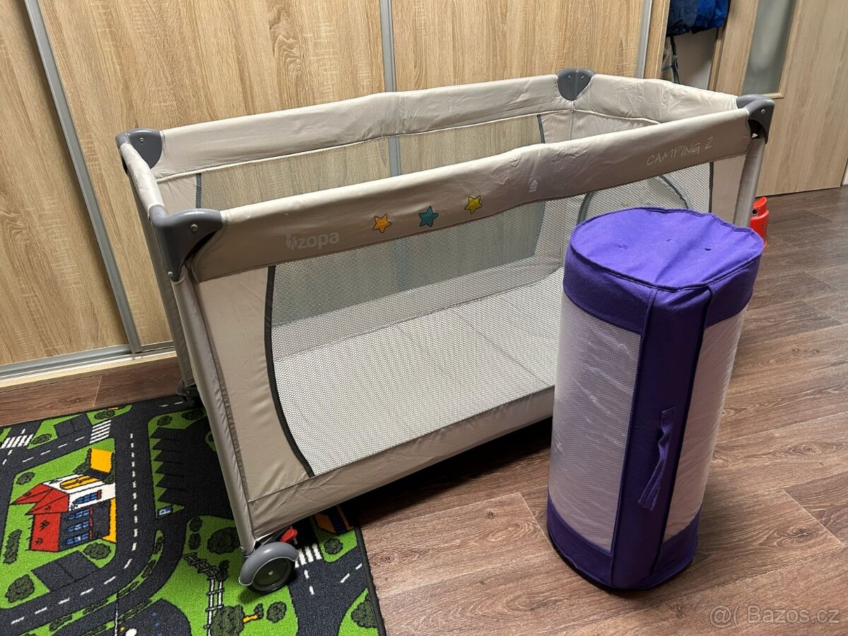 Cestovní postýlky včetně matrací