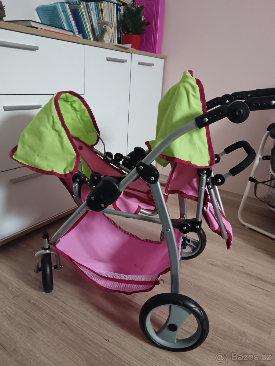 Kočárek pro panenky (dvojčata)