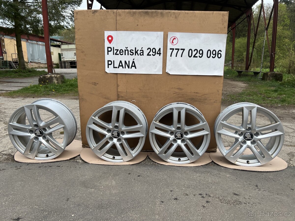 Sada originálních ALU kol Škoda 5x112 R17