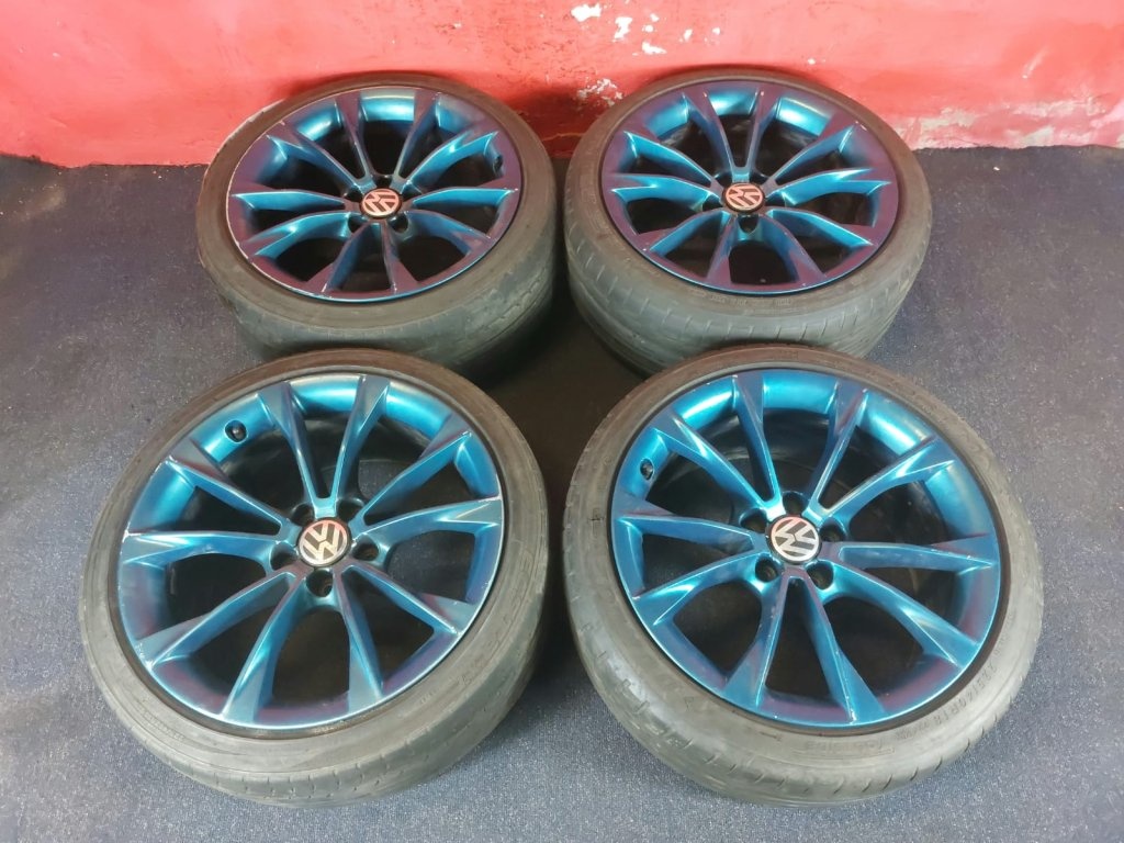 ALU disky VW,Audi 5x112 R18 s letními pneu 2