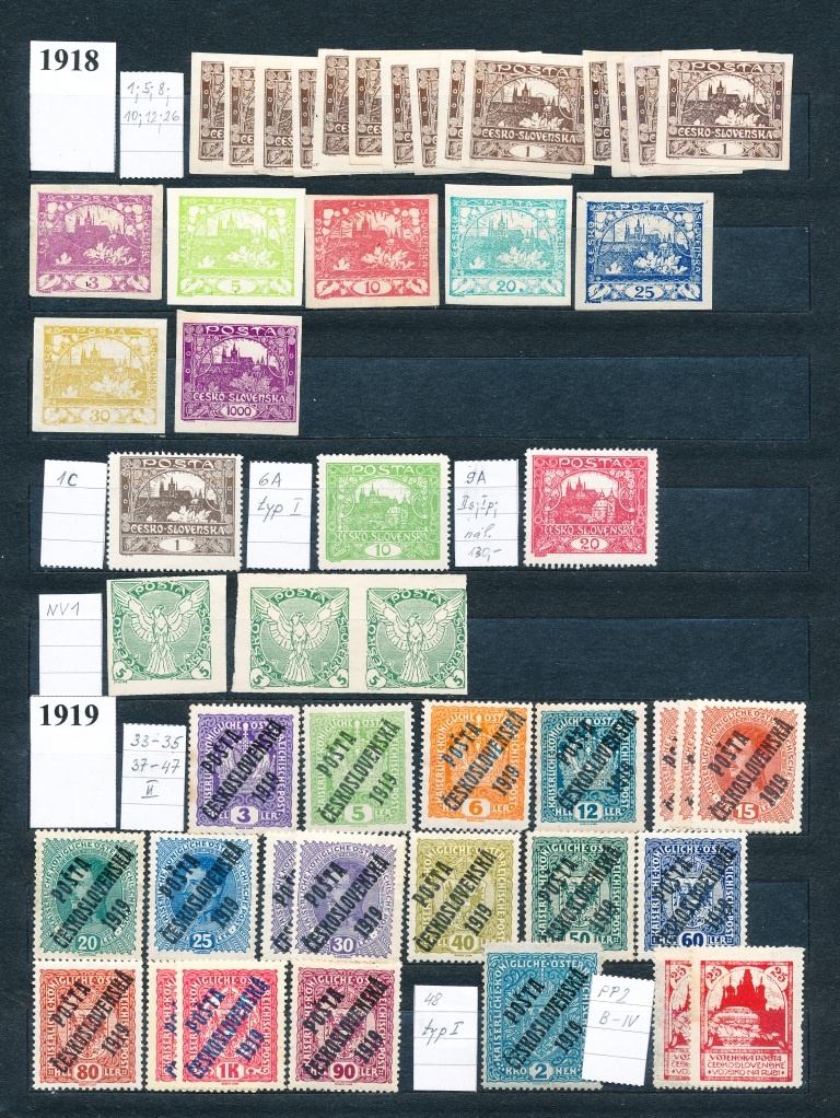 Známky ČSR1 (1918-1938)