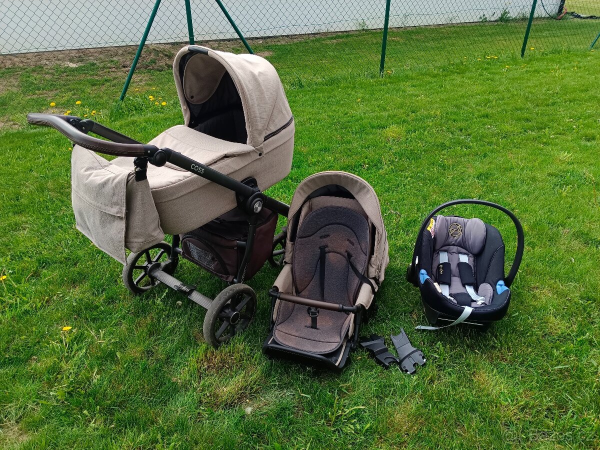 Dětský kočárek Roan Coss s autosedačkou Cybex