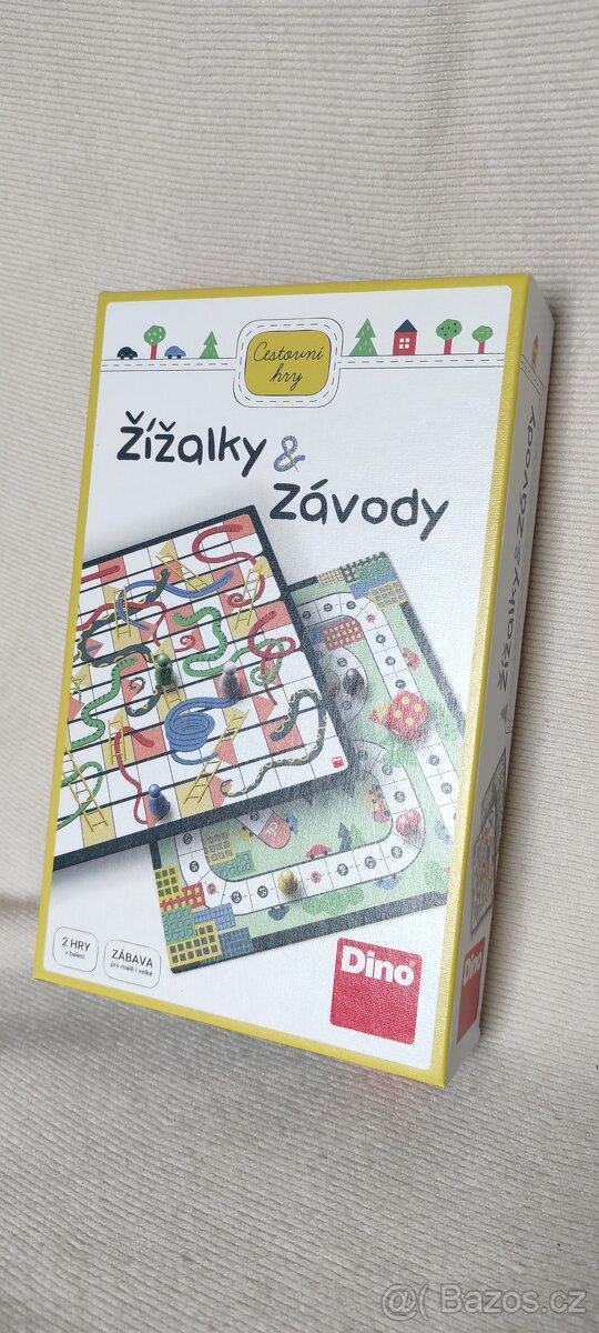 Desková hra - žížalky a závody, cestovní verze