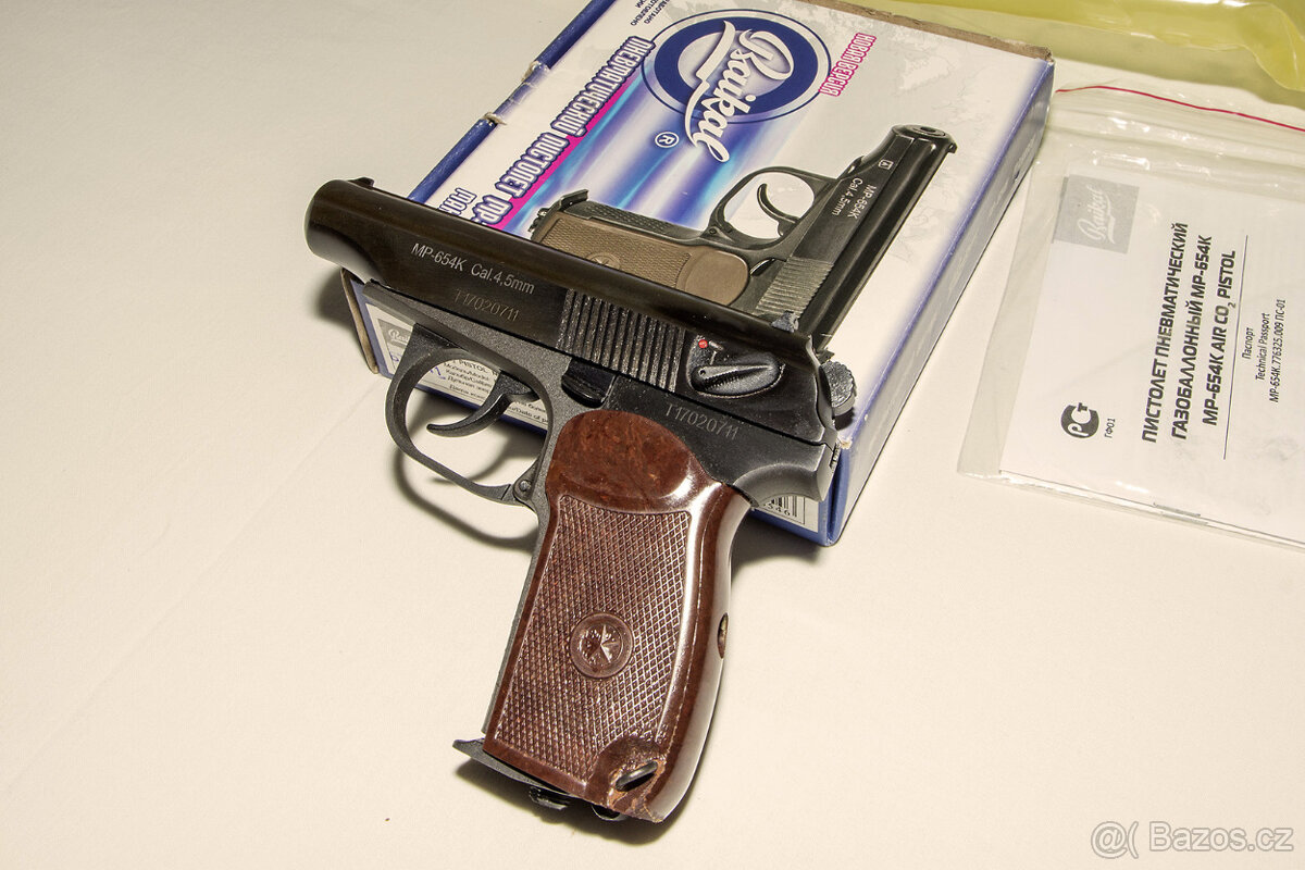 Co2 vzduchová pistole Baikal Makarov MP-654K