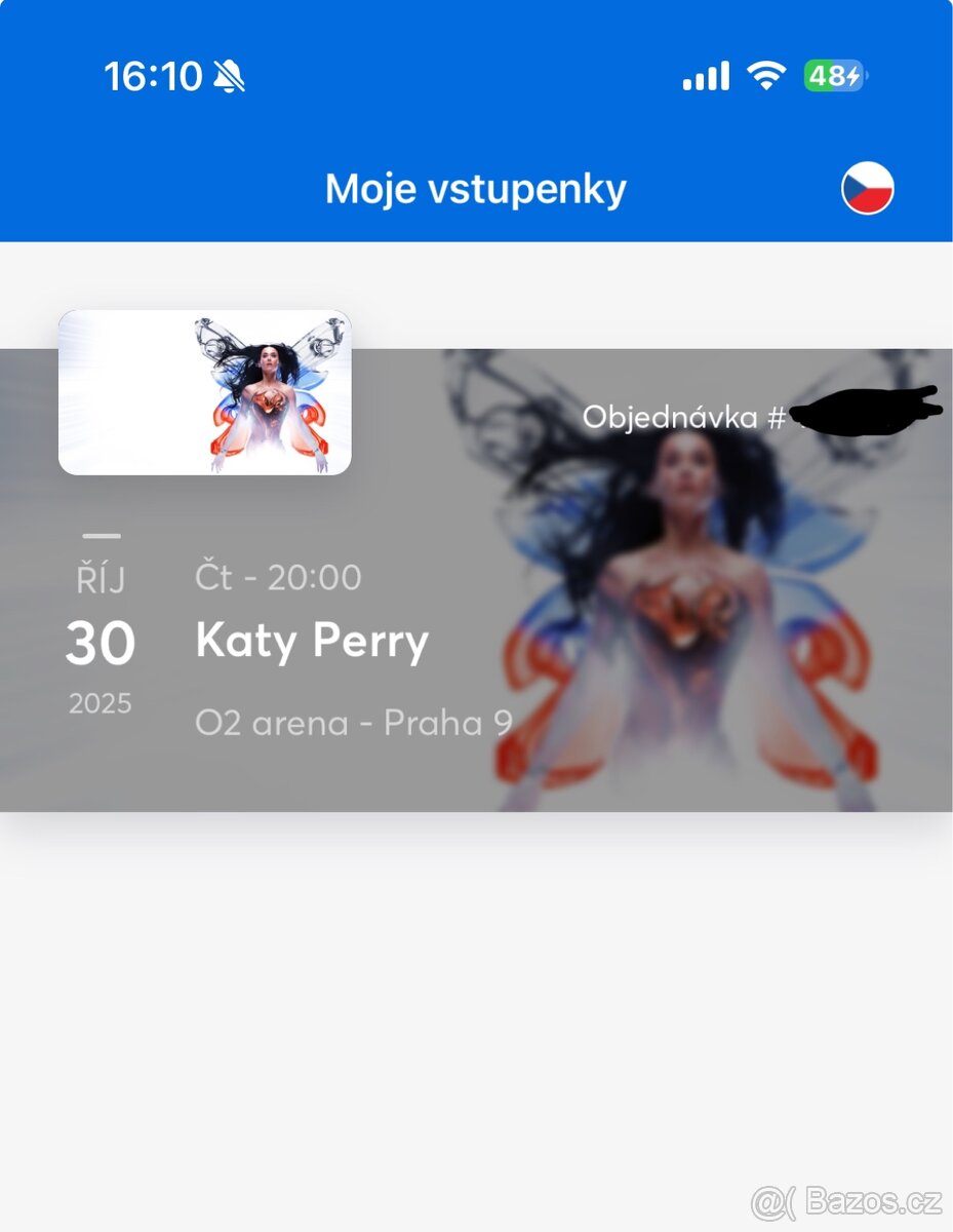 Vstupenky Katy Perry