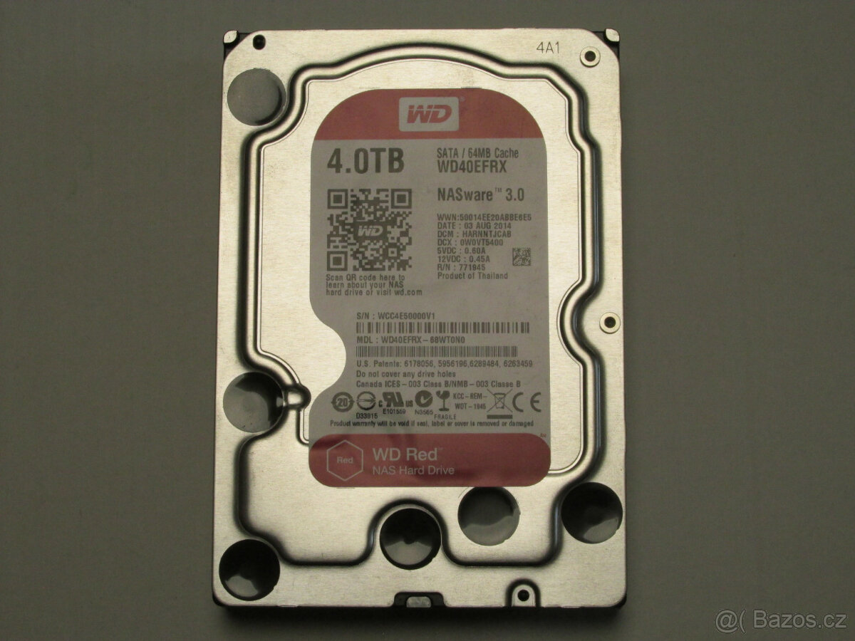 Western Digital Red Plus (EFRX), 3,5" - 4TB
