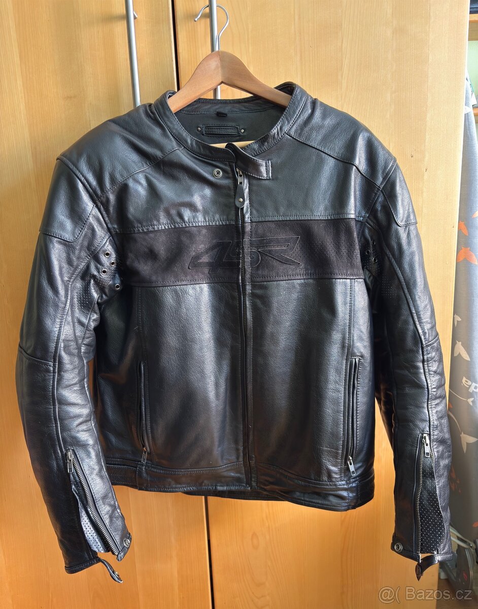 Kožená moto bunda Hooligan Black Velvet