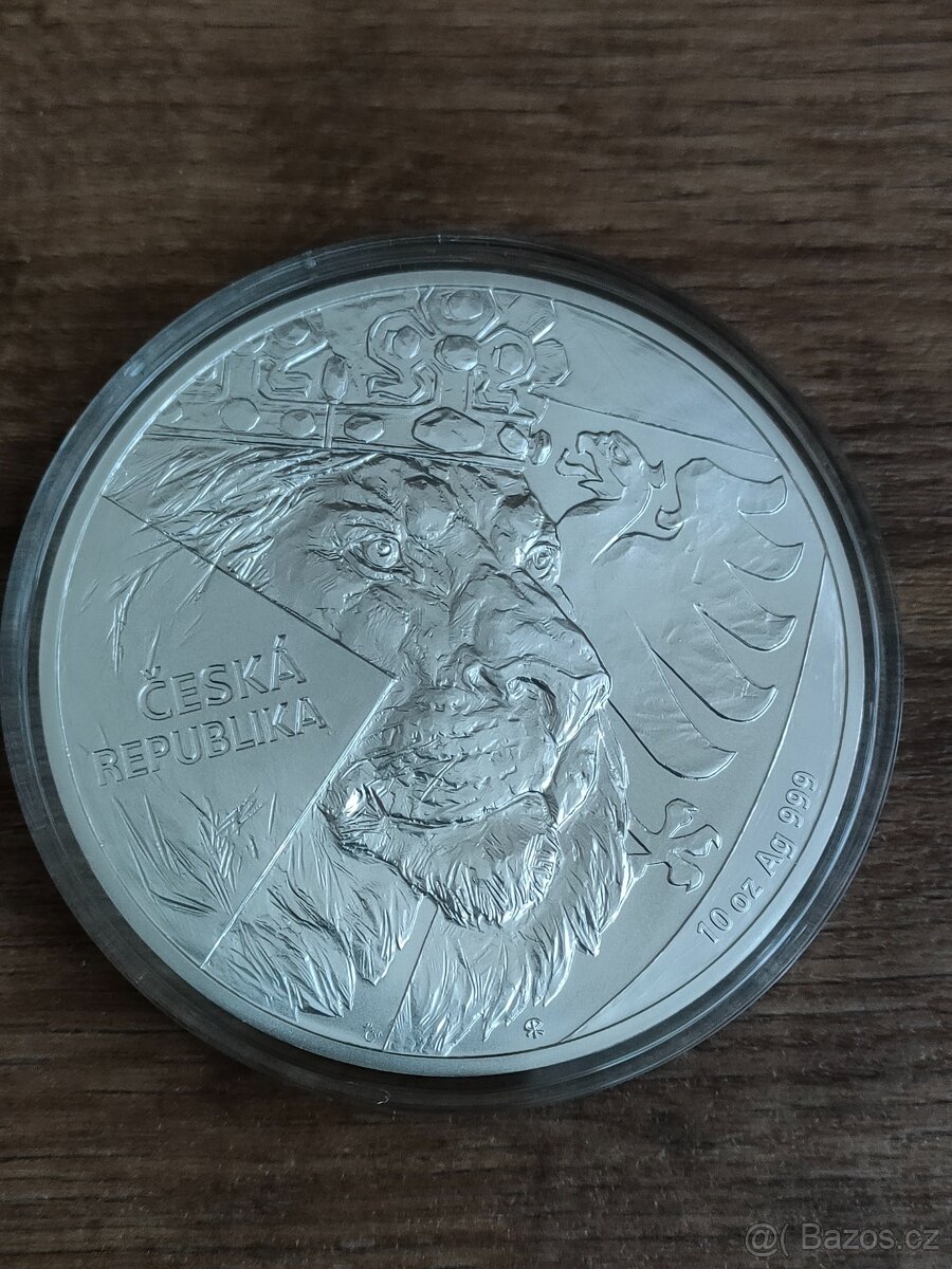 Český lev 2024 - 10 uncí stribra