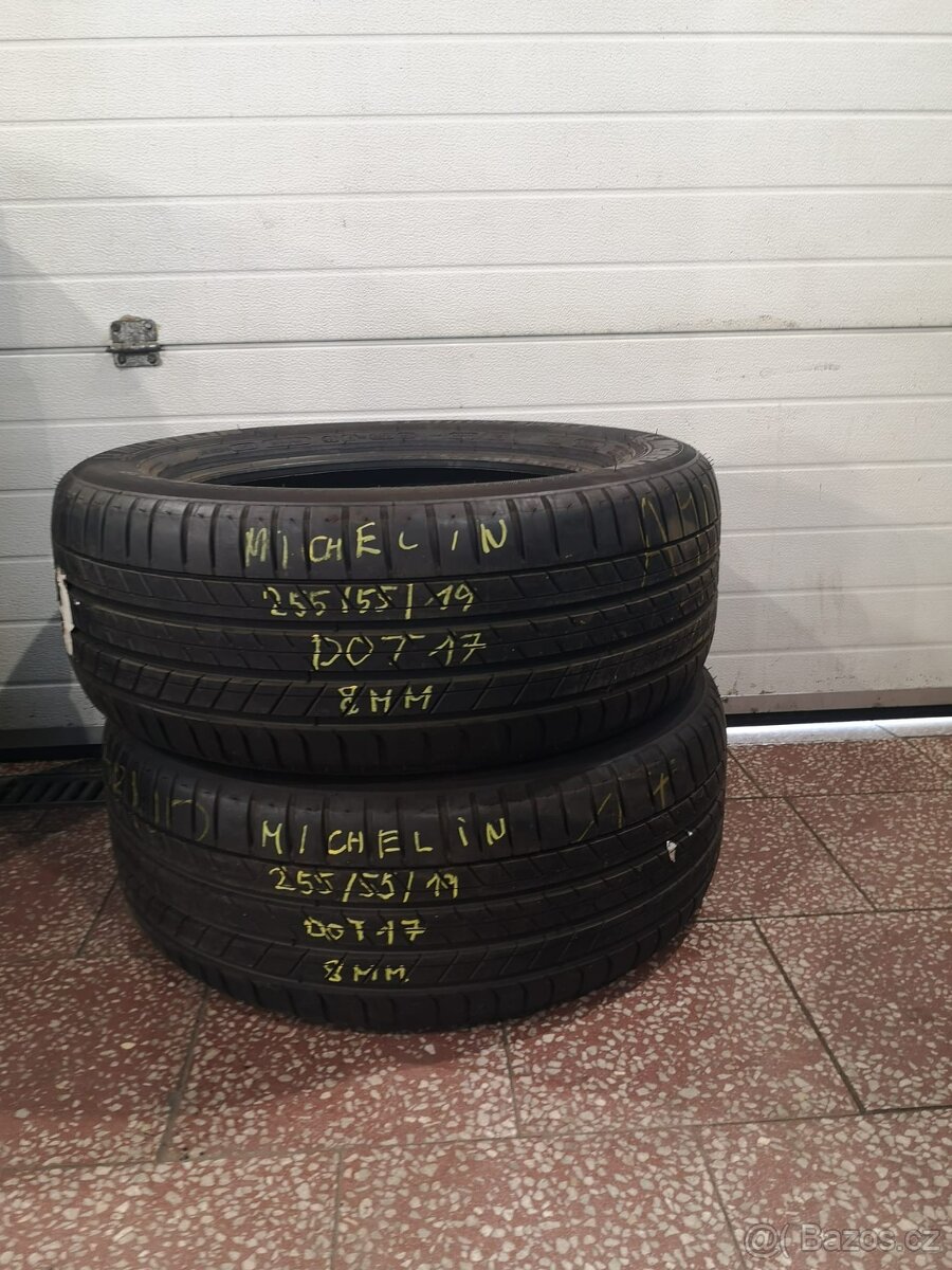Letní nové Michelin 255/55 R19 111Y - vyrobené 2017