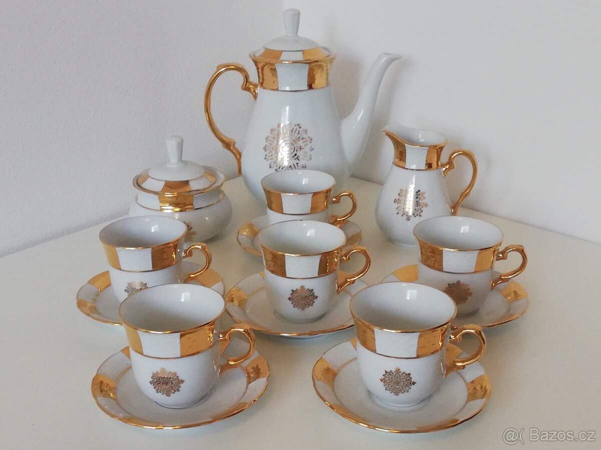 Porcelánová čajová - kávová souprava