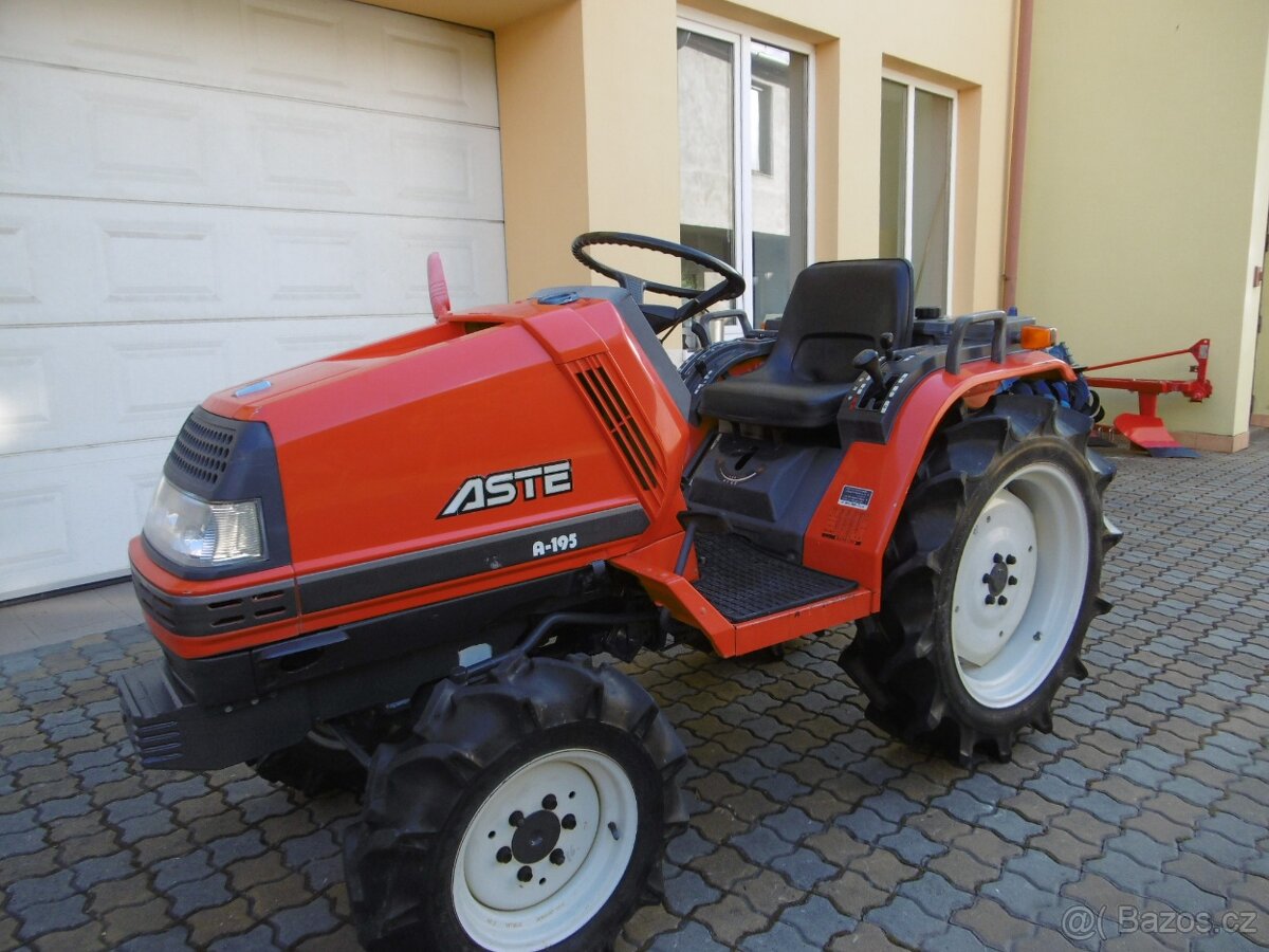 Malotraktor KUBOTA ASTE 195D s rotavátorem