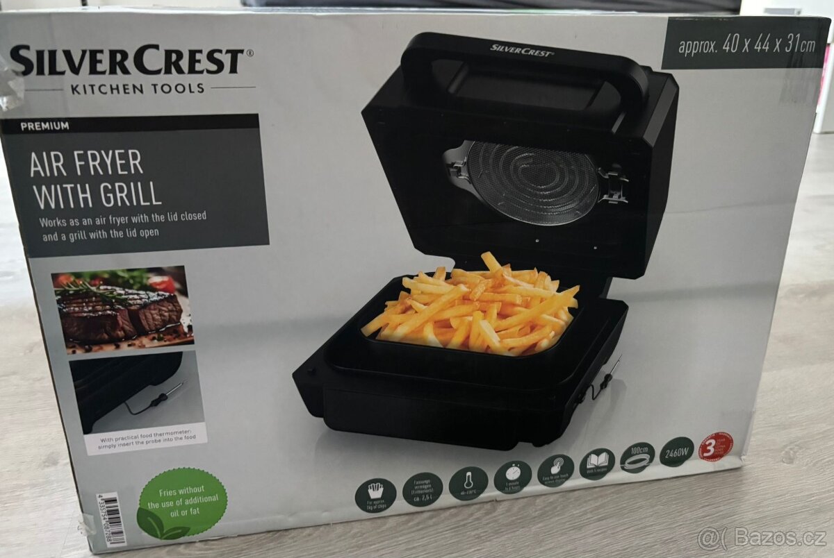 Horkovzdušná fritéza s grilem
