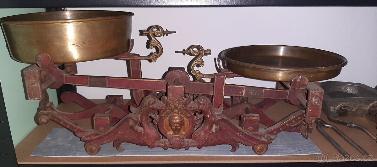 Starožitná Rakousko-Uherská váha Draci 10kg system hecht