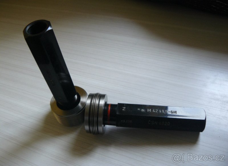 KALIBR ZÁVITOVÝ M42x1,5 6H-7H + M42x1,5 6H (sada 2ks) NOVÉ