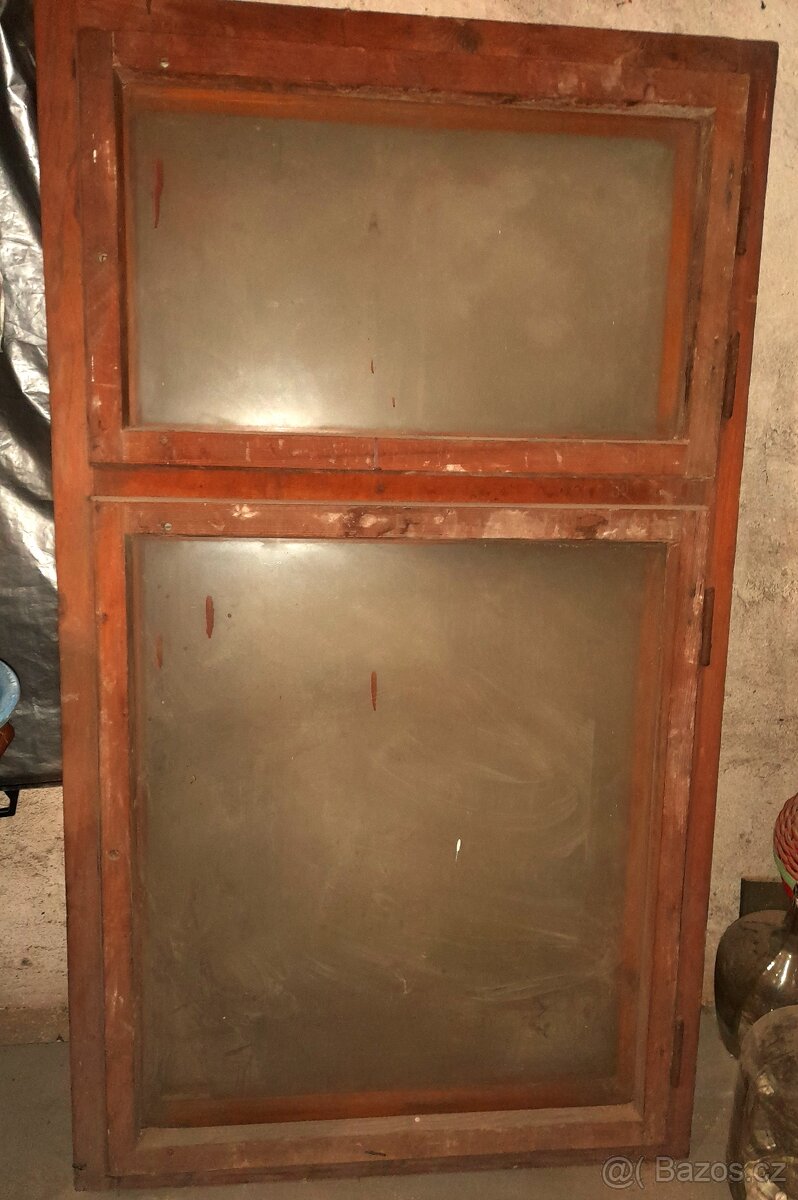 Dřevěné dvojité okno 155×90