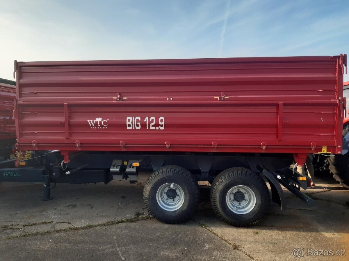Traktorový návěs BIG 12.9 valník - ihned k odběru, skladem