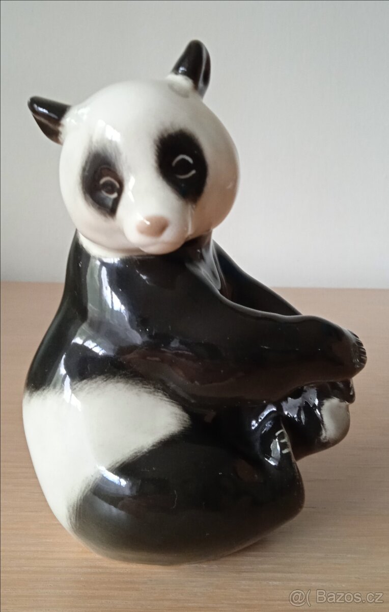 Porcelánová soška panda ЛФЗ