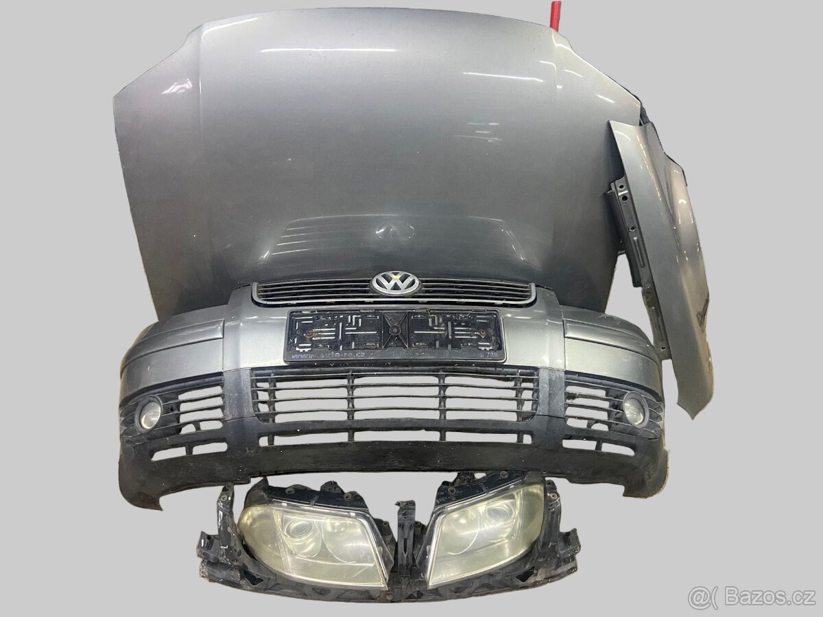 Předek VW Passat B 5,5 kapota nárazník blatník