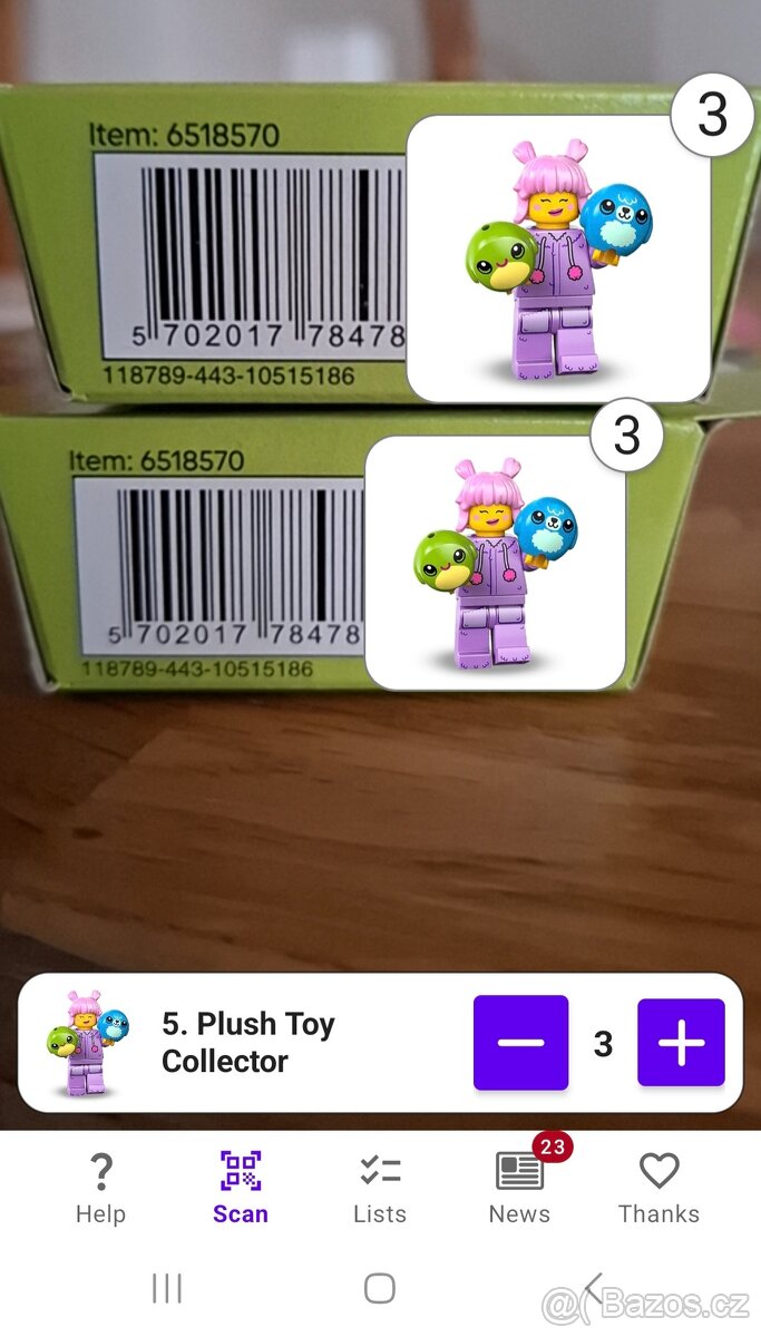 Lego 71048 minifigurky