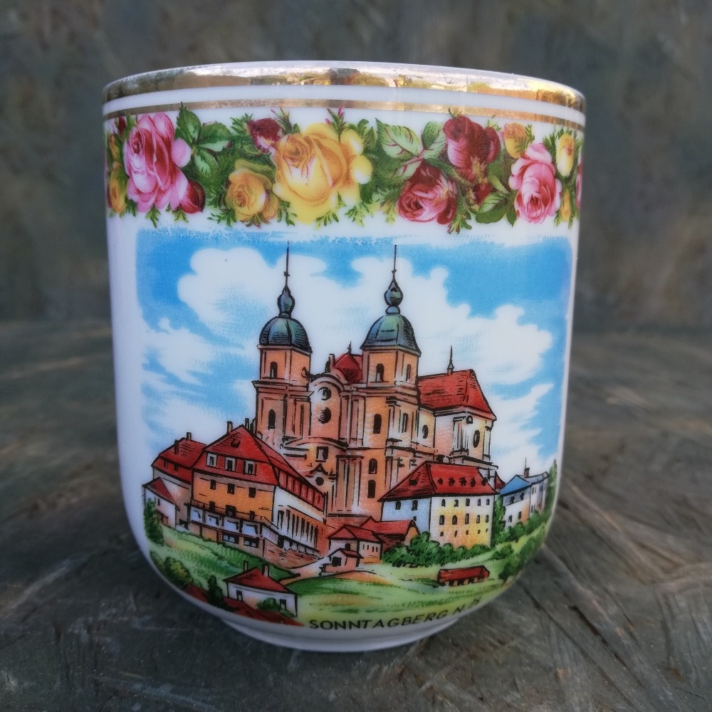 Upomínkový porcelánový hrnek, basilika Sonntagberg