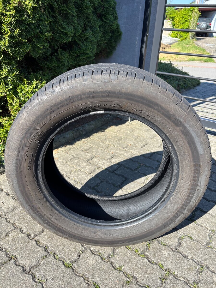 4x Letni Pneu Continental 215/60 R17