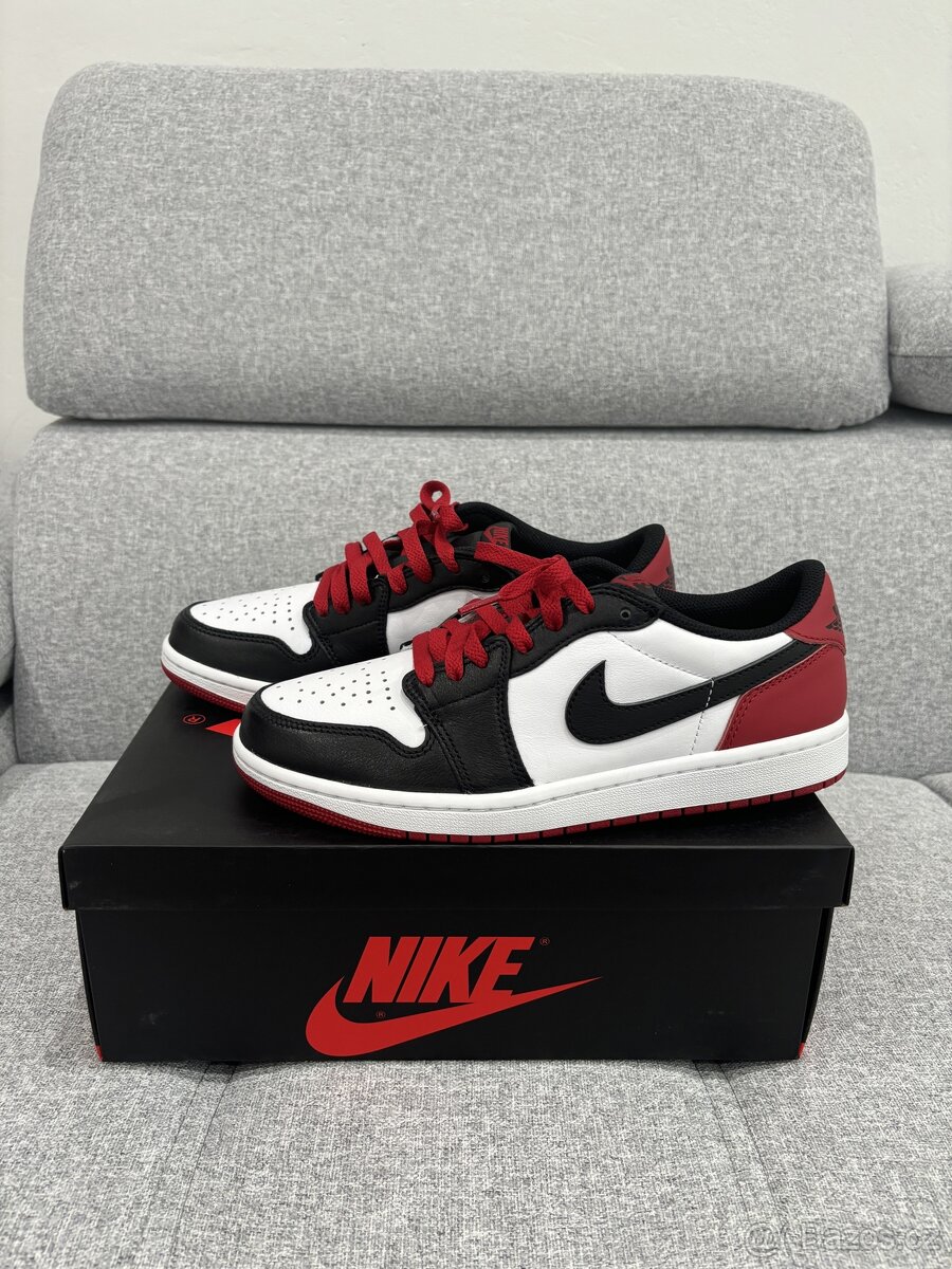 Air Jordan 1 low OG (Black toe) vel 41