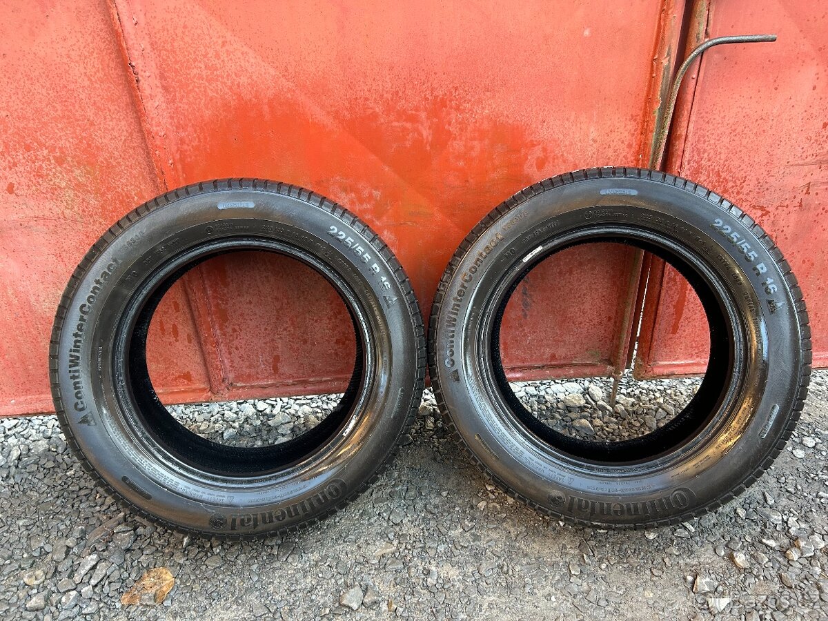 Prodám gumy 225/55/16 Continental