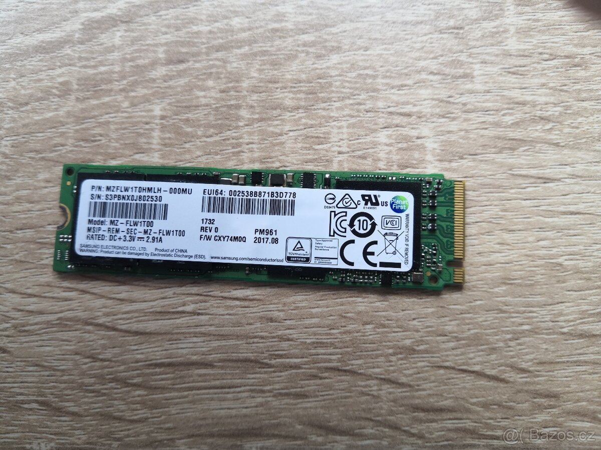 NVMe disk Samsung 1 Tb