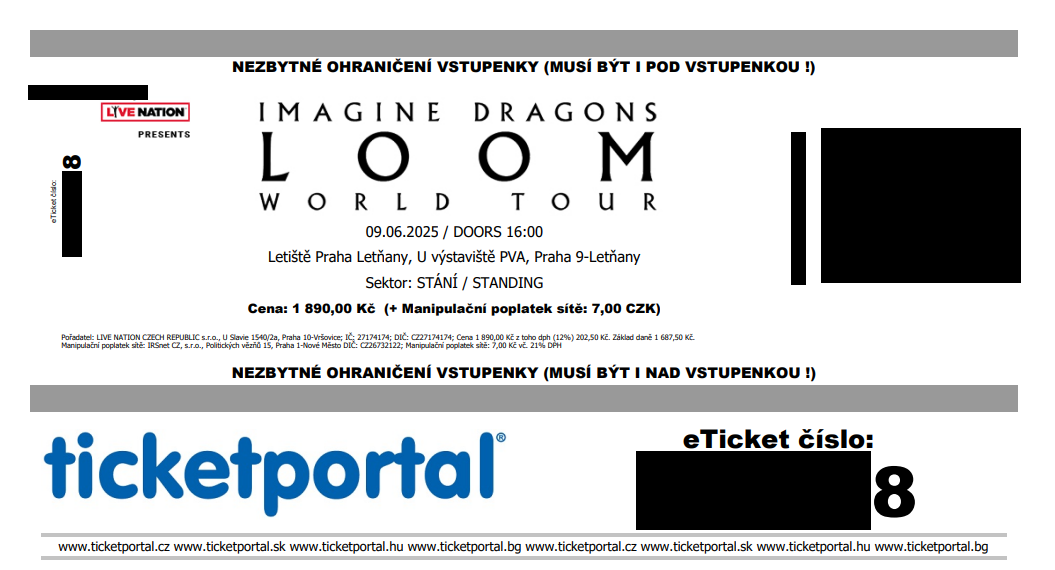 IMAGINE DRAGONS: LOOM World Tour 09.06.2025