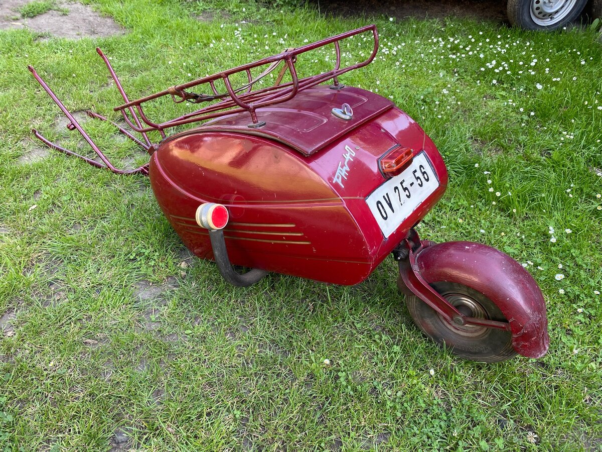 Přívěsný vozík Pav 40 - původní stav, Jawa ČZ