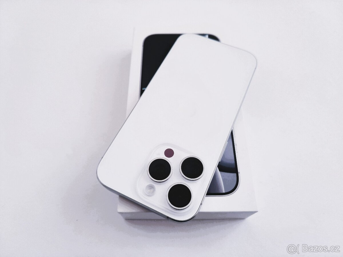 apple iphone 16 PRO 256gb White Titanium / Batéria 100%