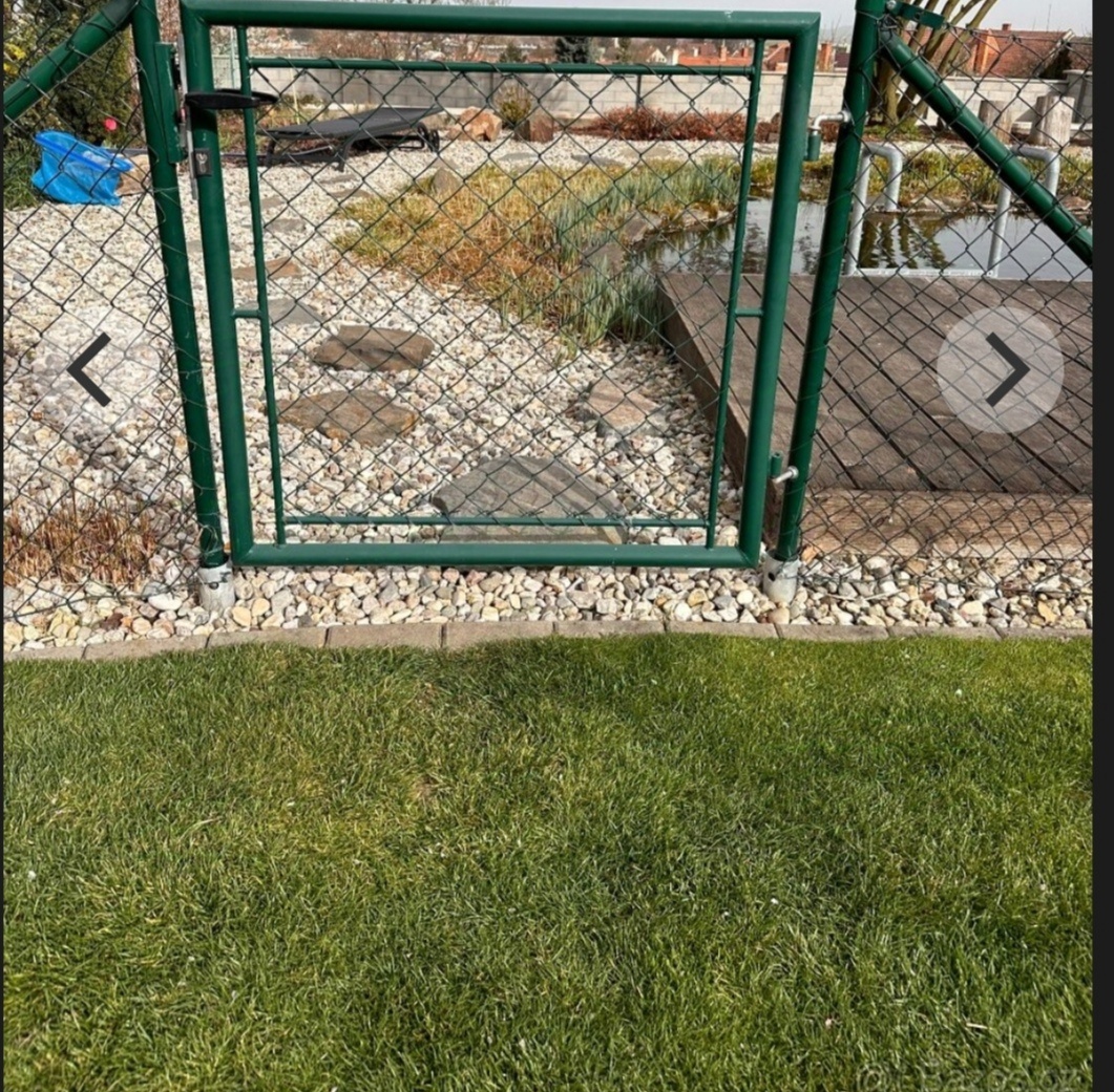 Pletivo poplastované vč. branky, zelená barva