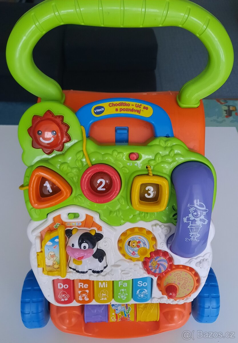 VTech chodítko Uč se a poznávej + dárek auto, nebo housenka