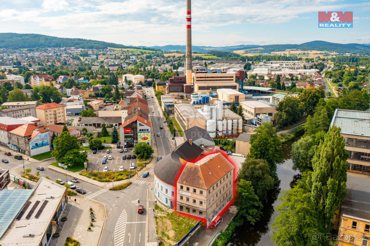 Prodej obchodního objektu, 800 m², Strakonice, ul. Komenskéh