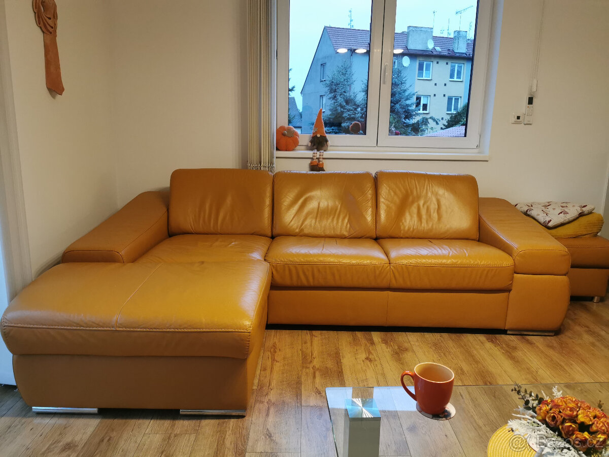 Kožená sedací souprava