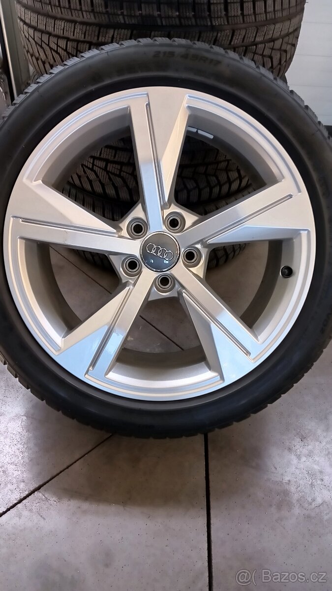 5x100 r17, Audi A1 S1, 215/45 r17, 7,5J ET46, Originál Audi