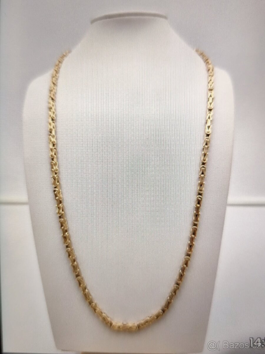 Zlatý řetízek královské vazby