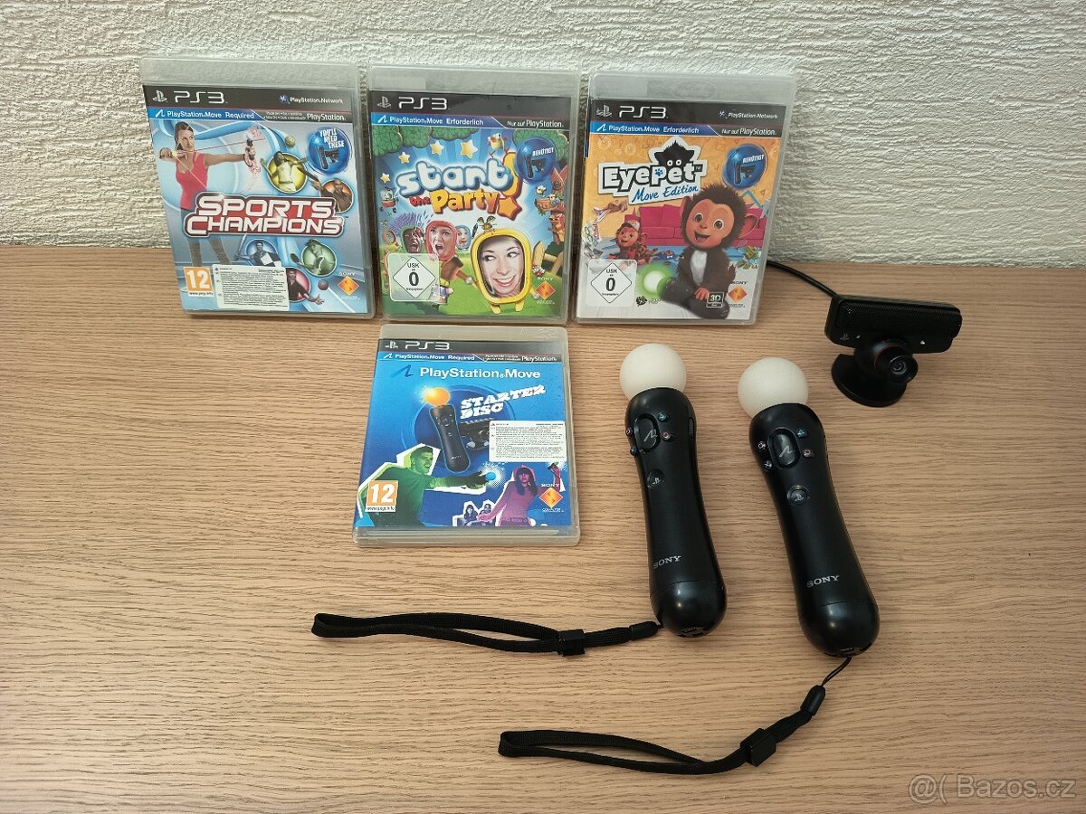 Pohybový set (PS Move) pro Ps3 - Top stav