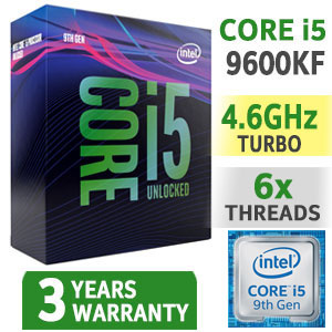 Herní CPU i5-9600KF - 6C/6T | TURBO 4,6GHz | Socket 1151