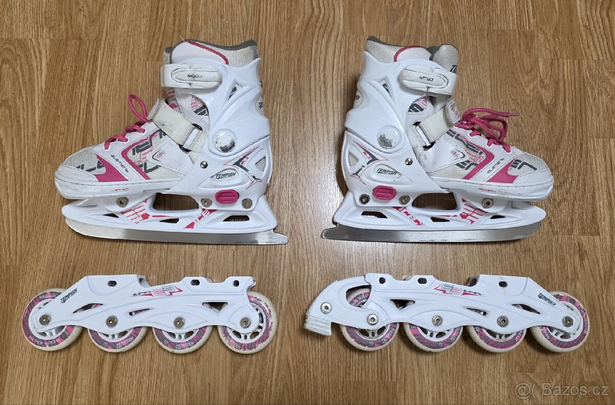 Roztahovací dětské brusle Tempish 2v1 vel. 33-36