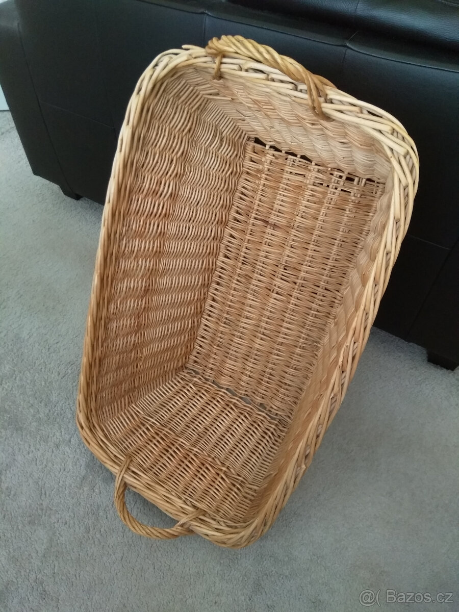 koš na prádlo, starodávný, v pořádku, opečovávaný